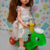 Turtle toy for dolls of 6" 10" 12" Blythe, bjd 1/6, 1/8 scale 3d Printed