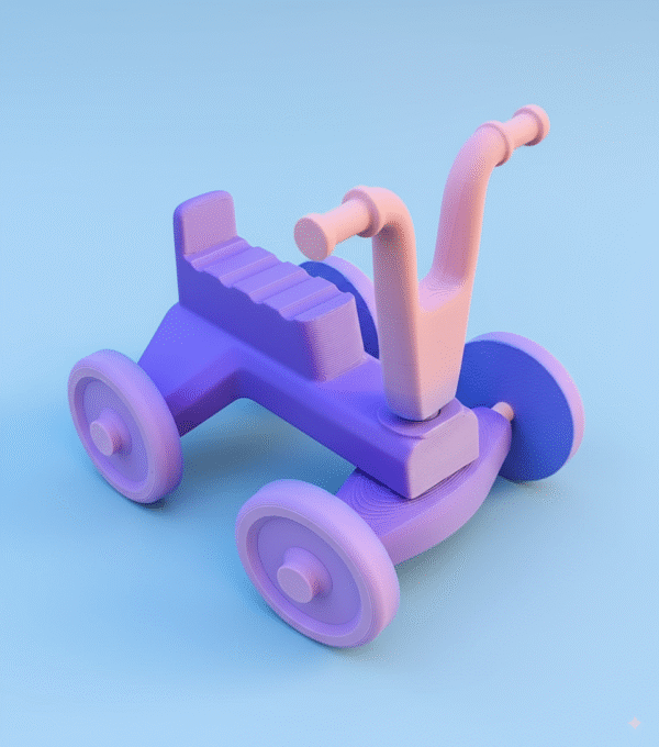 1f07f903-94c0-4df7-9b64-8283f86822bf Retro style bike toy for dolls of 6" 10" 12" scale dolls 1/6, 1/8 Printed 3D