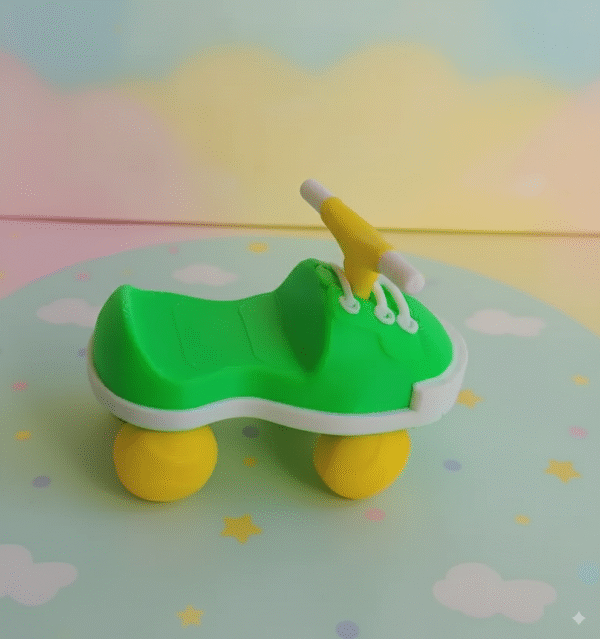 7363cf76-0173-4595-a8fa-46d91729ed26 Toy for dolls 3d Printed retro style shoe car toy for dolls of 6" 10" 12" BJD, Blythe 1/6, 1/8 scale doll