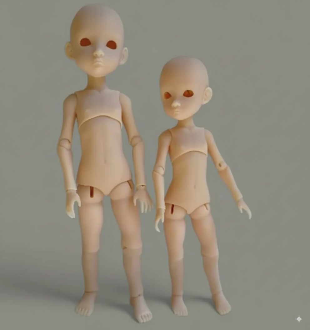 8f397c0c-f70b-45ce-8e8d-340c721d9cf6 BJD resin BLANK doll Alan/Bella design from Cosmic Creations