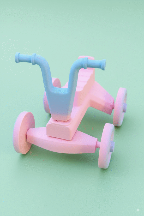 cec378dc-5729-4a3e-a677-0e3606574949 Retro style bike toy for dolls of 6" 10" 12" scale dolls 1/6, 1/8 Printed 3D