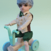 e8457475-6d80-4eee-afd5-0d95b3eda55b Retro style bike toy for dolls of 6" 10" 12" scale dolls 1/6, 1/8 Printed 3D
