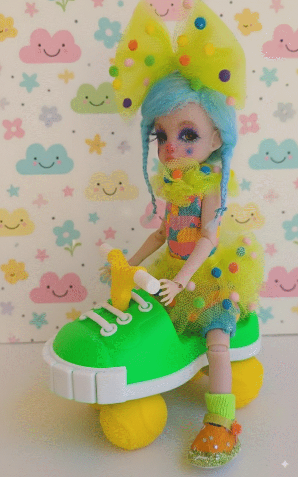 fd40d4dd-d938-4ac0-90b7-337ce7800d0e Toy for dolls 3d Printed retro style shoe car toy for dolls of 6" 10" 12" BJD, Blythe 1/6, 1/8 scale doll